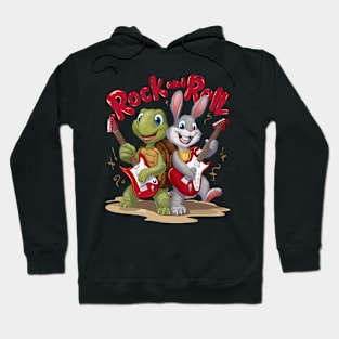 Musical Reptile and Hare Rock Out Roll Hoodie